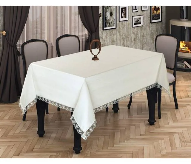 Jakarlı Polyester dertsiz masa örtüsü desen 5