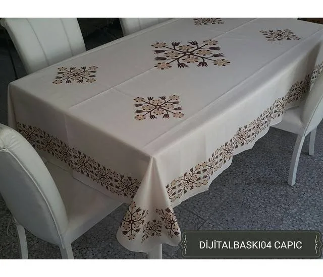 Dijital baskı dertsiz masa örtüsü desen 4