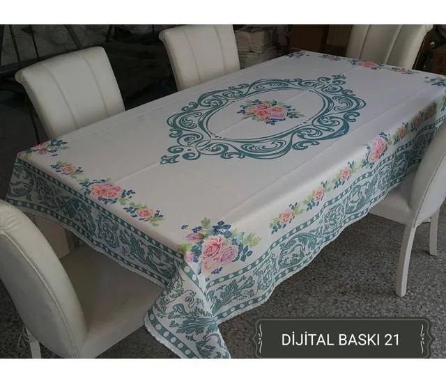 Dijital baskı dertsiz masa örtüsü desen 5