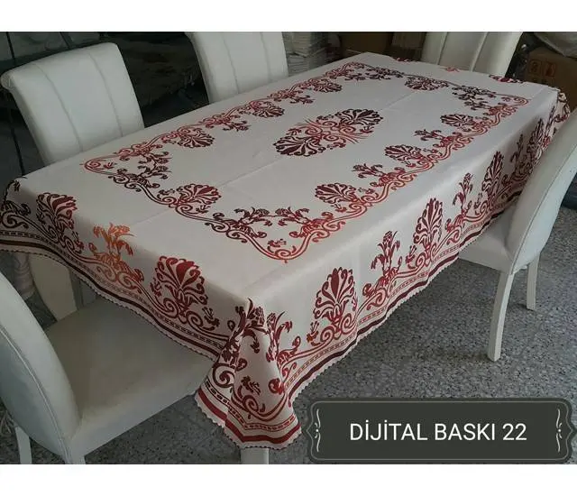 Dijital baskı dertsiz masa örtüsü desen 6