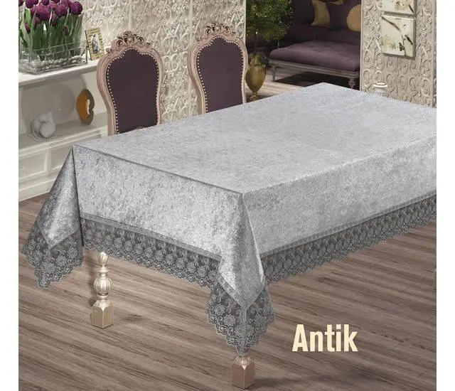 Lüks Kadife Set ve Tek Masa Örtüsü desen 5