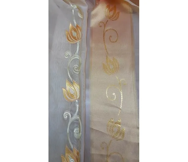 Jakarlı Yarı organze desen 3