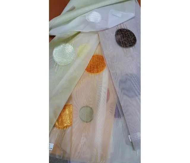 Jakarlı Yarı organze desen 6
