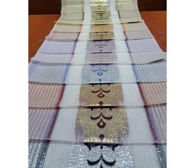 Jakarlı Yarı organze desen 4